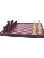 John N. Hansen Co. Wood Magnetic Chess Set