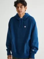 Champion Reverse Weave Hoodie Sweatshirt In Dark Turquoise