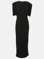 Wardrobe.nyc Ruched Jersey Maxi Dress In Black