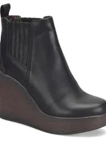 B.o.c. Women' S Athalia Gore Wedge Comfort Bootie In Black