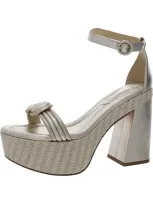 Alexandre Birman Womens Leather Platform Sandals In Grey