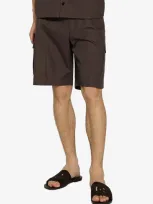 Dolce & Gabbana Bermuda Poplin Shorts In Brown