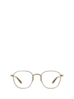 Garrett Leight Eyeglasses In Gold-sierra Tortoise