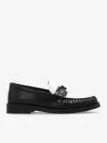 Jimmy Choo Addie Box Calf Leather Loafers In Black