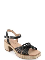 Journee Collection Hally Espadrille Platform Sandal In Black