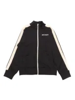 Palm Angels Kids'  Track Jacket Black Off White