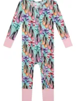 Posh Peanut Babies' Irina Fitted Convertible Footie Pajamas In Light/ Pastel Blue