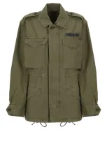 Ralph Lauren Twill Army Jacket In Green