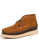 Sebago Lace-up Suede Boots In 褐色