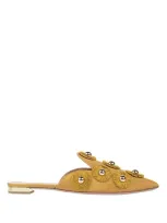 Aquazzura Mules And Clogs In Yellow