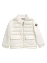 Moncler Kids' Padded Sweatshirt In Beige