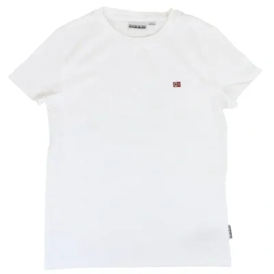 Napapijri Kids' Salis T-shirt In White