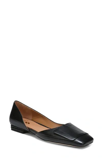 Sarto By Franco Sarto Tracy Flat In Black Leather