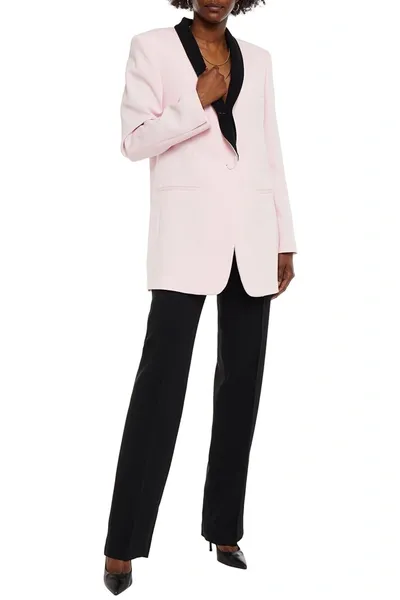 Philosophy Di Lorenzo Serafini Two-tone Stretch-crepe Blazer In Baby Pink