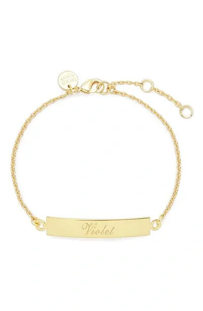 Brook & York Elena Personalized Name Bracelet In Gold