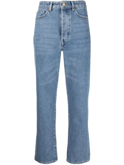 By Malene Birger Cropped Straight-leg Jeans In Blue