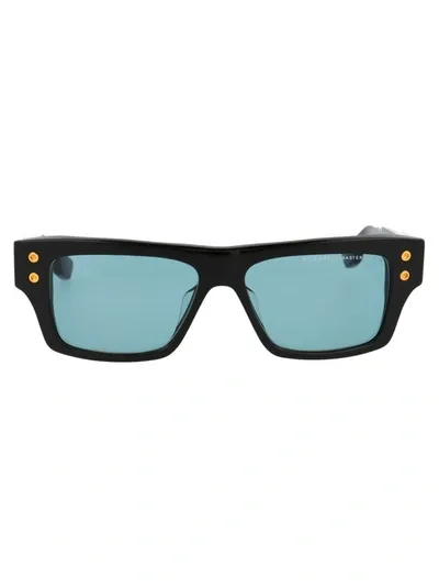 Dita Grandmaster-seven Dts407-a-01 Rectangle Sunglasses In Black