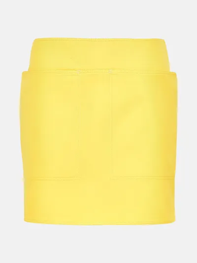 Max Mara Yellow Cotton Bevanda Skirt