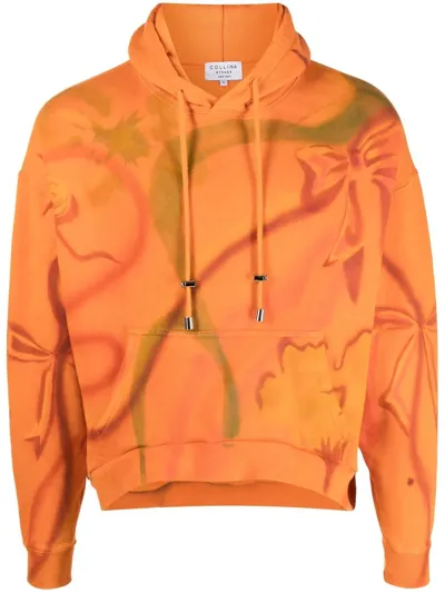 Collina Strada Orange Cotton Hoodie