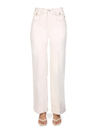 Re/done Originals 70s Pocket Wide Leg In White