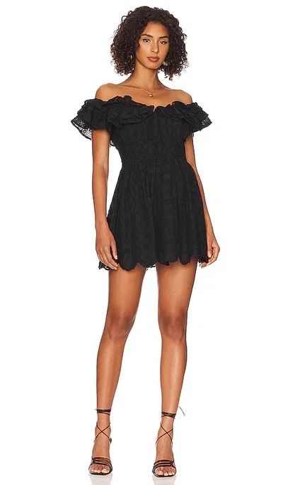 Tularosa Casey Mini Dress In Black