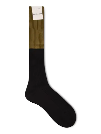 Sofie D'hoore Friday Yrib Socks In Black/kiwi