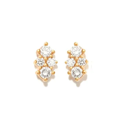 Dana Rebecca Designs 14k Yellow Gold Vivian Lily Array Stud Earrings