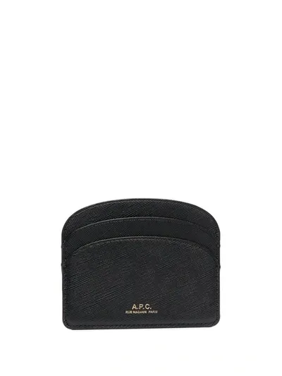 Apc A.p.c. Porte-cartes Demi-lune Accessories In Lzz Black