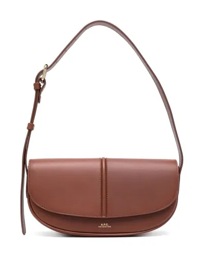 Apc Betty Leather Shoulder Bag In Multicolor