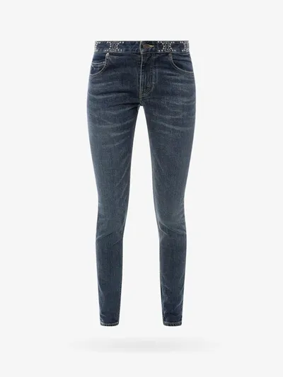 Celine Woman Jeans Woman Blue Jeans