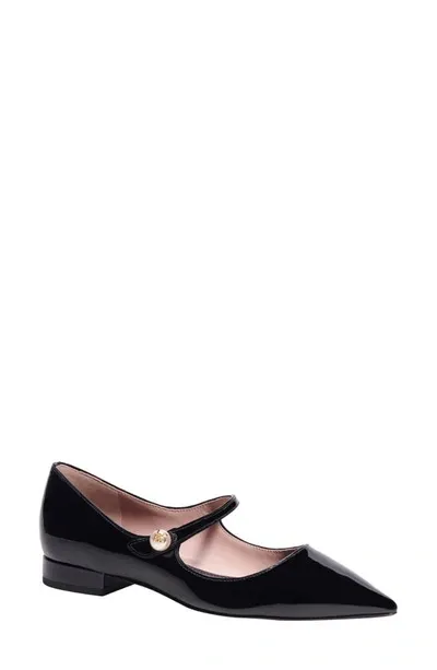 Kate Spade Maya Pointed Toe Flat In Black