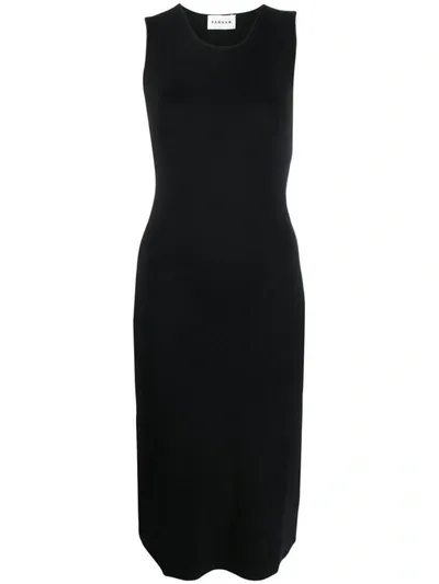 P.a.r.o.s.h Knitted Midi Dress In Black