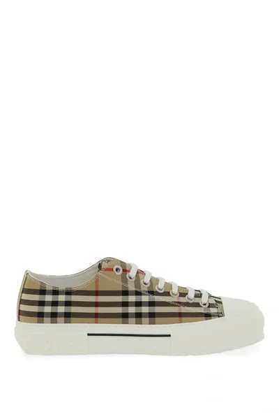 Burberry Vintage Check Canvas Sneakers In Multicolor