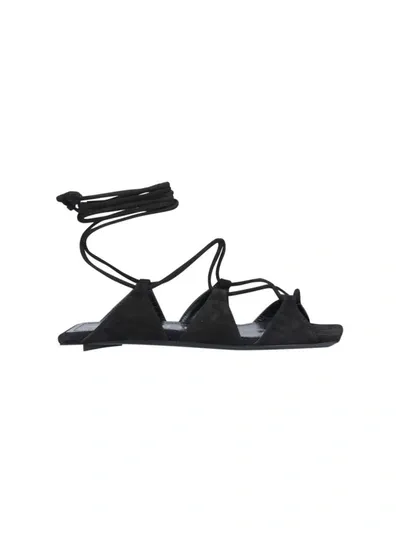 Attico The  Sandals In Black