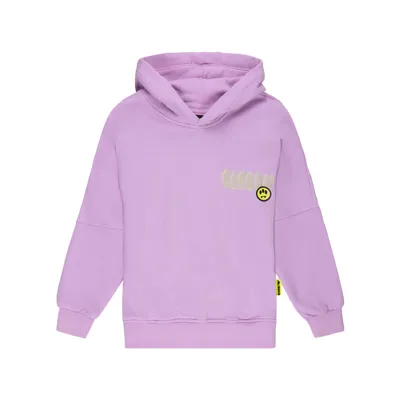 Barrow Kids' Felpa Con Logo In Pink Lavander