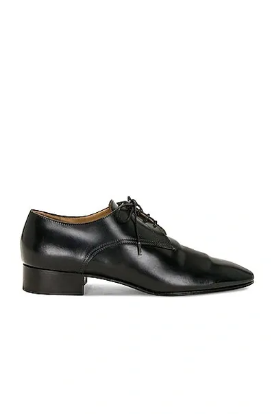 Peserico 20mm Kay Leather Lace-up Shoes In Black