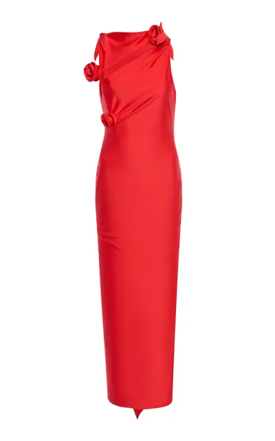 Coperni Emebllished Maxi Dress In Red