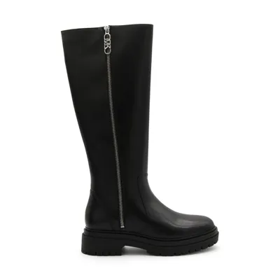 Michael Michael Kors Regan Leather Boots In Black