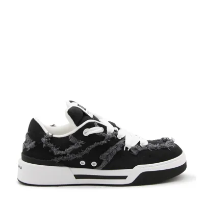 Dolce & Gabbana Denim New Roma Sneakers In Multicolor