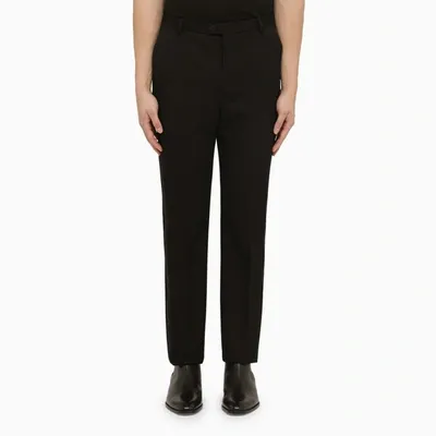 Saint Laurent Black Wool Trousers Men