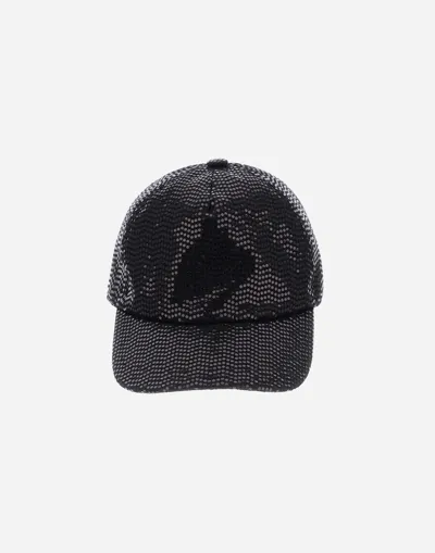 Herno Micro Sequin Cap In Black