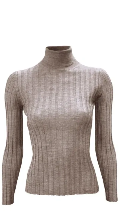 La Rose Maglia Collo Alto In Gray