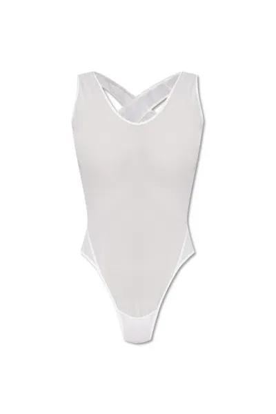 Alaïa See-through Bodysuit In White