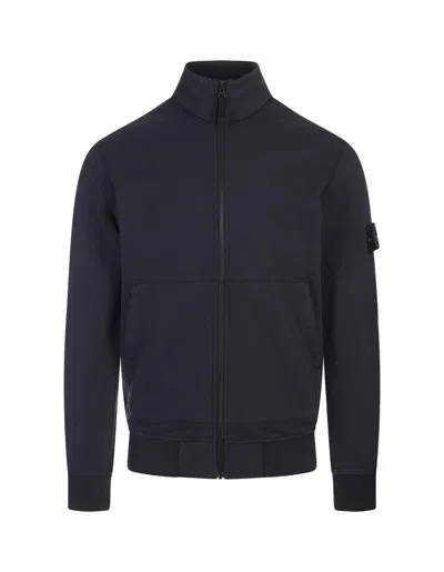 Alysi Navy Blue Sweatshirt With Zip In Barolo