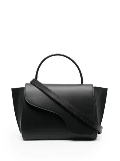 Atp Atelier Arezzo Leather Tote Bag In Black