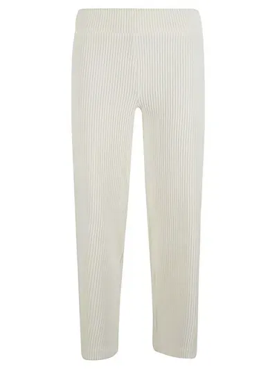 Avenue Montaigne Alex Velvet Trousers In White