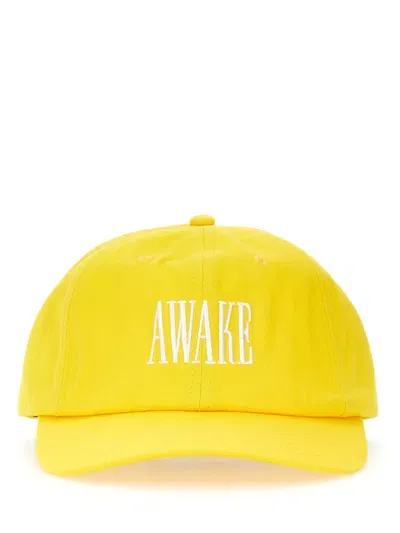 Awake Ny Baseball Cap In Yellow