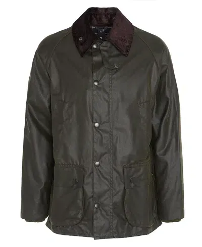 Barbour Bedale Wax Jacket In Green