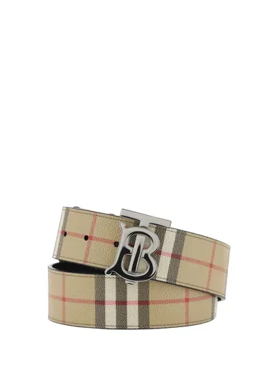 Burberry Belt In Neutral