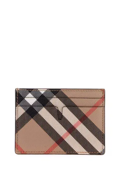 Burberry Book Holder In Coated Canvas In Cream